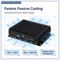 PC Industrial Sin Ventilador de Fábrica OEM ODM, Mini PC Core I3 I5 I7, DDR3L, VGA, WIN11, Linux, SSD, HD, Puerto VGA, PC Industrial Sin Ventilador