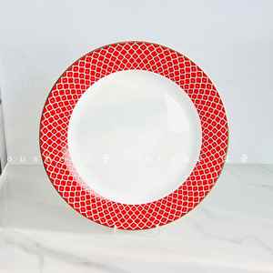 Minimalist Durable Eco-Friendly Heat-resistant Irregular White <b>Ceramic</b> Porcelain Dinnerware 10 Inch Salad Beef Serving <b>Plate</b> - Product Image 2