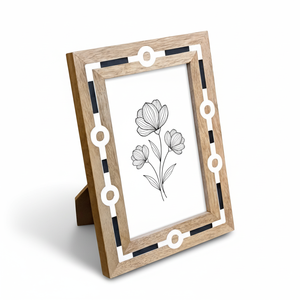 Handcrafted Resin Inlay Wooden Photo <b>Frame</b> | Modern Mango Wood Picture <b>Frame</b> for Home & Office Decor | Wholesale Supplier India - Product Image 1