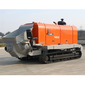 Pompe à béton sur chenilles JIUHE, fabricant chinois flexible, pompe à béton à moteur diesel à grand volume de livraison - Product Image 1