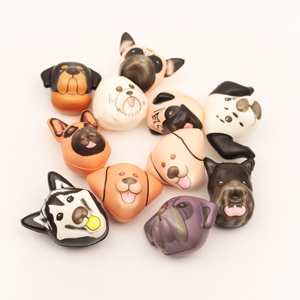 Juguete de Animal de Moda Viral en <span class=keywords><strong>TikTok</strong></span>, Llavero con Cara de <span class=keywords><strong>Perro</strong></span>, Juguete Blandito de PU de Recuperación Lenta, Regalos para Niñas y Niños al por Mayor - Product Image 2