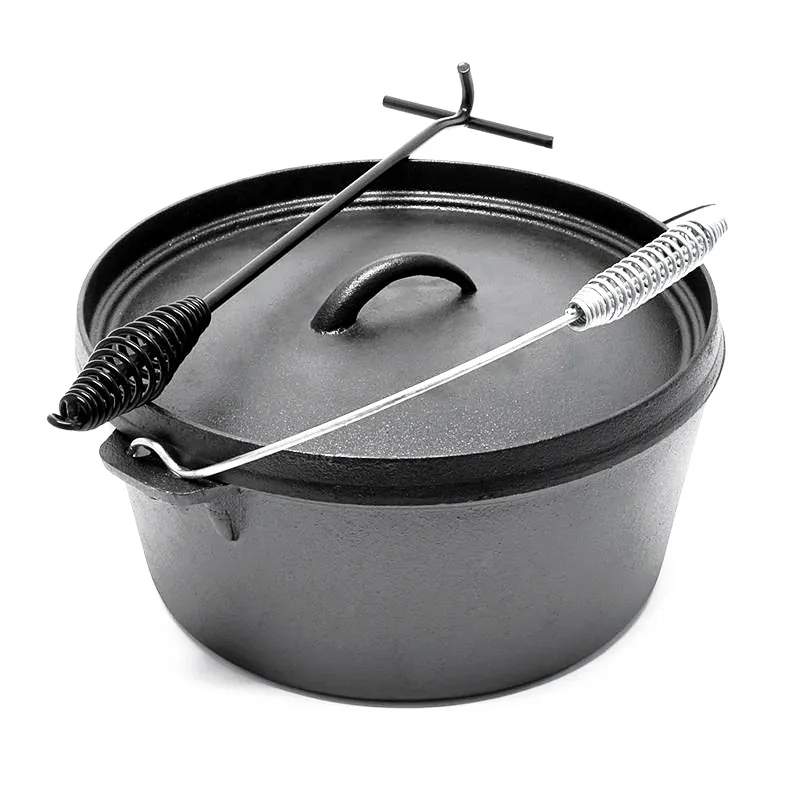 Outdoor Camping Ferramentas Ferro Fundido Cookware Pot Set