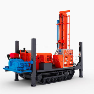 JJEM hidráulico 350m-400m plataforma de perforación de pozos de agua diésel 300m oruga montada en profundidad con cojinete de motor de bomba central precio de venta - Product Image 6