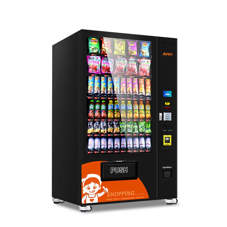 Máquina de venda automática combo de máquina automática Afen Distribuidor Automático com Ce Fcc
