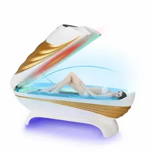 Masaje de fotones infrarrojos multifuncional Cápsula de spa hidroterapia baño de sal masaje spa cápsula cama