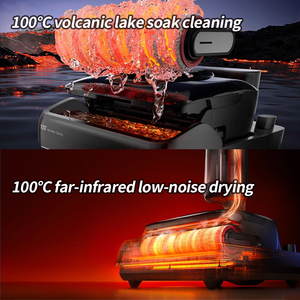 Dreame Wet Dry Vacuum Cleaner T50 Ultramix 23000Pa Robotic Arm 100c Self-Clean No Hair Tangling Floor <b>Mopping</b> Household Car - Product Image 4