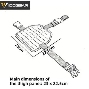 Sac de jambe tactique IDOGEAR avec boucle à dégagement rapide, vert Ranger, panneau de jambe réglable universel pour jambe gauche/droite - Product Image 6