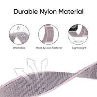 Bracelet de montre en nylon tissé avec boucle auto-agrippante, léger, lavable, respirant pour le sport et l'usage quotidien, compatible avec toutes les séries d'Apple Watch
