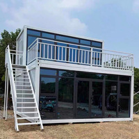 Kit de maison conteneur moderne détachable pour centres commerciaux et hôtels, installation rapide, prêt à être expédié