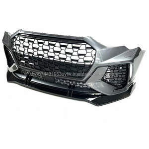 Pièces automobiles PNB pour Audi Q3/SQ3 RSQ3 2020-2024, pare-chocs avant avec calandre en nid d'abeille et lèvre en ABS, neuf, garantie de 3 mois - Product Image 2