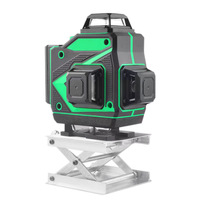 Niveau laser croisé vertical horizontal à 360 ° à nivellement automatique 3D super puissant 8/12/16 lignes de faisceau vert pour usage industriel