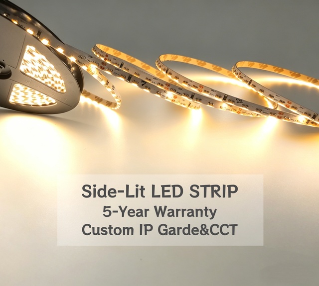 Side-Lit SMD3014 24V 120LED LED Strip Tape for Outdoor Indoor Office Hotel Bar Wall Cove Stairs Floor Built-in Strip LED Strip