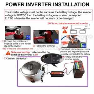 Inversor de Onda Sinusoidal Pura DC 12V 220V AC 24V a 110V Potencia 2000W 3000W 4000W 5000W Inversor para Auto Convertidor de Voltaje con Pantalla LED - Product Image 6