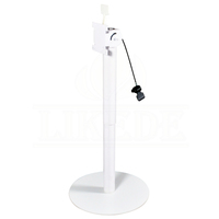 Base de table télescopique pneumatique pliable en acier pour bureau de réception, poste de travail informatique ou bureau debout