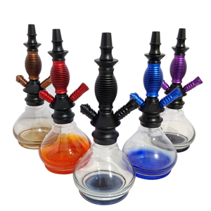 Lvhe vente en gros mélange de couleurs aluminium Portable voyage <span class=keywords><strong>hubble</strong></span> bubble narguilé chicha - Product Image 1