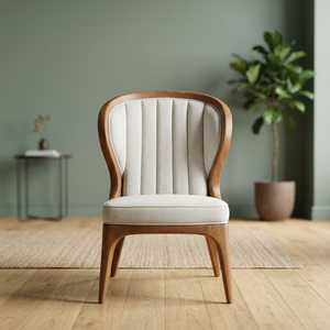 Sillón Moderno Minimalista Hecho a Mano en Madera de Teca, Elegante Silla Tapizada para Apartamentos y Hoteles, Proveedor de Indonesia - Product Image 3