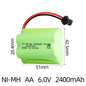 OEM/ODM Personalizado 5S 6V 2400mAh Níquel Metal Hidreto Bateria (NI-MH) Bateria Recarregável NI-MH para Brinquedos RC - Product Image 3