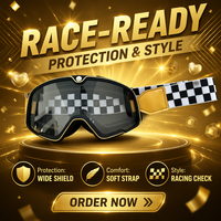 Lunettes de moto FLSB, lunettes de ski, lunettes de protection pour la conduite en plein air, anti-buée, protection UV, coupe-vent, pour le cyclisme et les sports