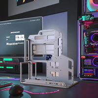 Socooler Professional Esports Competitions SOC-AP-360-Y Mid Tower Aluminum Alloy Dual Cooling PC Gamer OPEN Case Side Panel