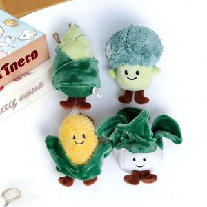 Lindo Peluche de Brócoli, Juguete de Peluche Suave de Vegetal, Animal de Peluche <span class=keywords><strong>Verde</strong></span> Oscuro con Corona, Cara Sonriente, Pies Pequeños, Colgante para Mochila, Set de Regalo - Product Image 2