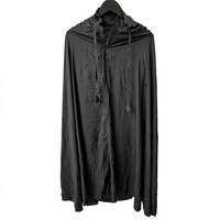 Ensemble de prière musulman imperméable : Robe Mukena et tapis de prière de voyage compact noir premium, écologique, léger et durable