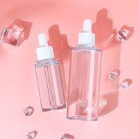 Envase Cosmético de Plástico Puro Personalizado, Botella con Gotero de PETG de Pared Gruesa para Aceite Esencial, Botellas de Suero PET