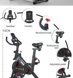 Bicicleta giratoria inteligente para interiores, aplicación de gimnasio comercial, fitness, ejercicio de resistencia magnética, yesoid s3 - Product Image 6