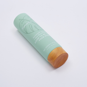 Récipient Cosmétique Emballage De Crème Pour Les Mains Couvercle En Bambou Long Tube En Plastique Tube Cosmétique Avec Bouchon En Bambou - Product Image 4