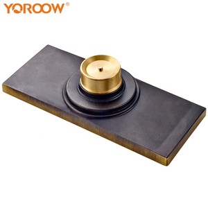 YOROOW cromato 4 pollici di scarico a pavimento in ottone 200x80mm di lunghezza Anti-odore intagliato per bagno di drenaggio canale di sigillatura - Product Image 3