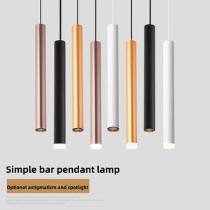 Lámpara <span class=keywords><strong>de</strong></span> Barra Creativa y Sencilla, <span class=keywords><strong>de</strong></span> Aluminio, con Cable Largo, Luz LED y Diseño Cilíndrico, para Mostrador <span class=keywords><strong>de</strong></span> Restaurante - Product Image 2