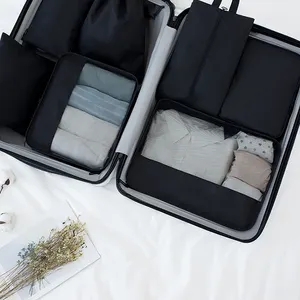 Travelsky nhà máy trực tiếp bền 7 Bộ nén đóng gói Cubes du lịch phụ kiện mở rộng đóng gói tổ chức