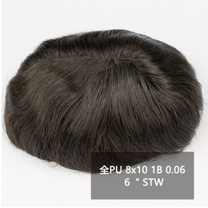 MaxHair-Peluca de cabello humano 100% <span class=keywords><strong>para</strong></span> hombre, tupé masculino, sistema de reemplazo, <span class=keywords><strong>pelucas</strong></span> de pegamento, tupé - Product Image 3