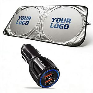 Factory Wholesale Custom Logo Folding Outdoor Car Front Windshield Sunshade <b>Shades</b> for Business Promo Car Gift Advertising - Product Image 1
