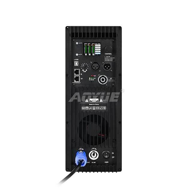 1500W*2 party 2 way class d audio plate aluminium dsp amplifier module to subwoofer speaker