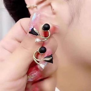 Elegant Temperament Two Wear <b>Earrings</b> Diamond <b>Crystal</b> Ginkgo Red Flower Pearl Tulip <b>Stud</b> <b>Earrings</b> for Women - Product Image 4