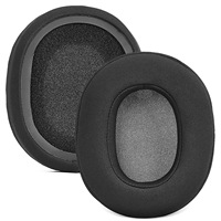 Coussinets d'oreille de remplacement pour Skullcandy Hesh 3/ANC/Evo Crusher Wireless, en tissu Yoga doux, respirant, avec mousse à mémoire de forme