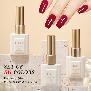 Set de 56 Esmaltes de Gel en Caja con Amplia Gama de Colores, Combinación Gratuita, OEM, Profesional, para Salón, Venta al Por Mayor, Suministros de Uñas Personalizados de Fábrica - Product Image 1