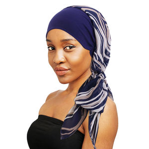 Bandeaux pour femmes musulmanes à <span class=keywords><strong>cheveux</strong></span> longs Chapeaux de <span class=keywords><strong>cancer</strong></span> Bandana en coton extensible Écharpe Turbans - Product Image 4
