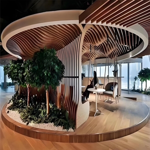 Plafond suspendu perforé en aluminium personnalisé, étanche, pour centre commercial avec grille de plafond - Product Image 4