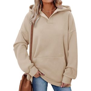Sudadera con Capucha para Mujer FOXA, Sudadera de Manga Larga con Bolsillo Tipo Canguro, Sudadera Básica de Felpa - Product Image 2