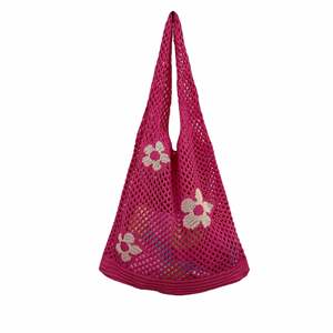 Sac fourre-tout en crochet à motif floral printanier 2024, sac à main en maille ajourée tendance - Product Image 6