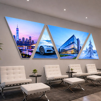 Fabricant de boîtes lumineuses sur mesure, enseigne publicitaire LED polygonale, logo lumineux, pour les magasins de marques, les cafés, les bijouteries