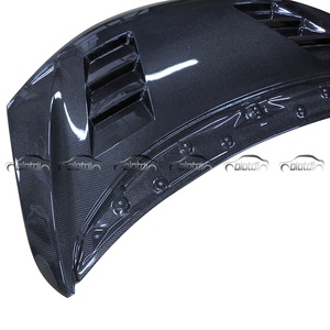 ฝาครอบกระโปรงหน้าคาร์บอนไฟเบอร์ทรง HC สำหรับ Honda JAZZ FIT GE Type R ปี 2014-2016 - Product Image 5