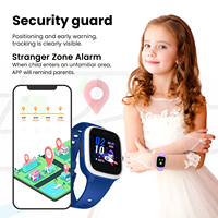 Montre connectée pour enfants LAGENIO L29E 4G avec carte SIM, caméra 0,3MP, GPS, suivi LBS, appel vidéo SOS, écran TFT, bracelet en silicone, montre pour enfants