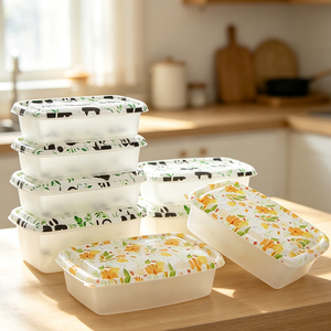 Oem Custom Maaltijd Prep Containers Wegwerp Bulk Fabrikant Bedrukte Pantry Voedsel Opslagcontainers Voor Keuken Organisatie - Product Image 6