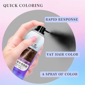 <span class=keywords><strong>Spray</strong></span> <span class=keywords><strong>Retouche</strong></span> Racines Instantanée Couvrance Grise Magique Couleur Temporaire pour Cheveux - Product Image 4