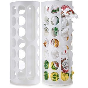 Support mural pliable en plastique pour sacs d'épicerie et distributeur de sacs poubelle, organisateur de sacs en vinyle, 37 cm x 45 cm - Product Image 1