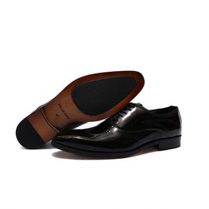 2020 New Snake Print Men's Dress <b>Shoes</b> Inverted Leather <b>Shoes</b> Made in Italy - Product Image 4