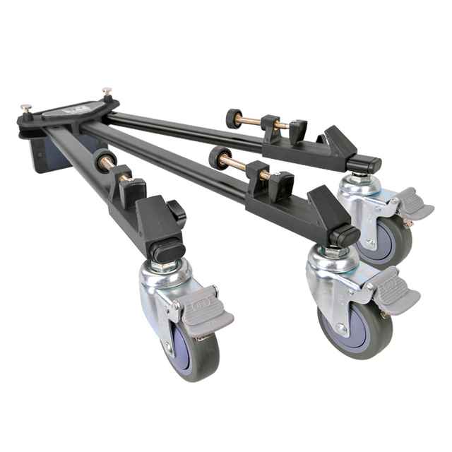 Weifeng WT600 Rubber Wheels Adjustable Leg Mounts Heavy Duty Tripod Dolly
