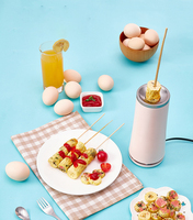 Machine à petit-déjeuner électrique en acier inoxydable pour œufs et saucisses, appareil domestique pour hot-dogs et rouleaux d'œufs, machine à snacks pour le petit-déjeuner, cadeaux de fête
